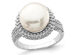 Freshwater Cultured 11-12mm Pearl Ring in Sterling Silver 