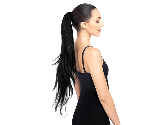 The RUBY 30" Salon-Quality Hair Extension - Infinite Celebrity Looks With StyleFlex (Black)