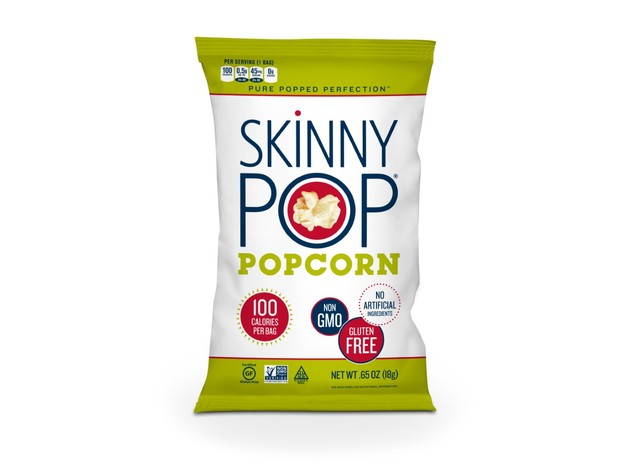 SkinnyPop 100 Calorie Original Skinny Pack, 100% Natural, Non GMO and Gluten Free, 6 Count