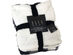 Elle Home Printed Plush Sherpa Throw Blanket Super Soft Warm Luxury - King 90"x102" Black+White