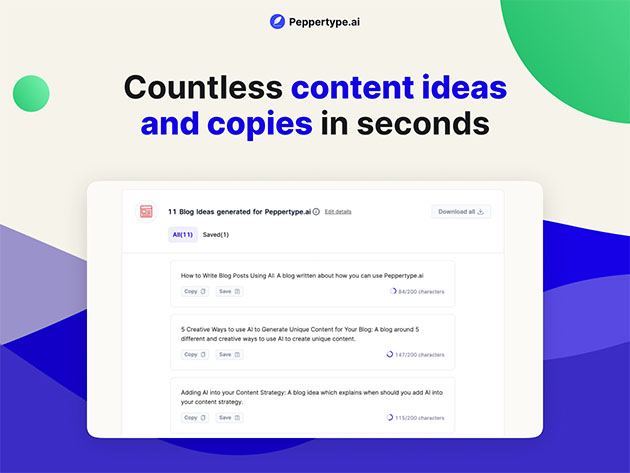 Peppertype.ai Content Generator Starter Plan