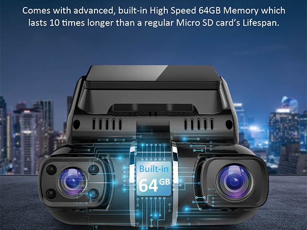 Rexing S1 Pro Enhanced 3-Channel Dash Cam