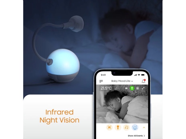 Chillax DM600 Baby Mood Lite Monitor with Light Speaker Base