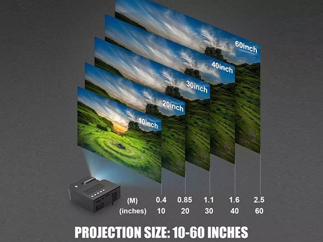 Ultra HD 1080P Intelligent Home Projector (Black)