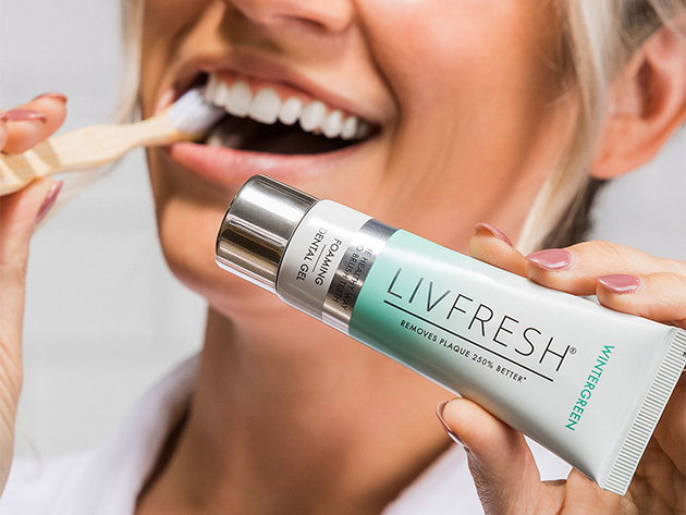 LIVFRESH Toothpaste & Whitening Strips Bundle