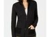 Karen Scott Women's Textured Zip-Front CardiganBlack Size Large