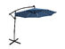 Costway 10Ft Solar Powered LED Patio Umbrella (Blue)