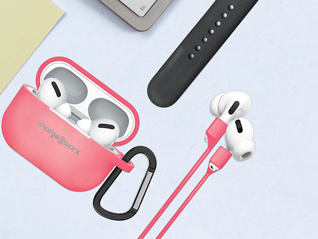 Chargeworx AirPods Pro Accessory Kit (Coral)