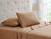4-Piece Bamboo Blend Waffle Hem Sheet Set (Rust/Full)