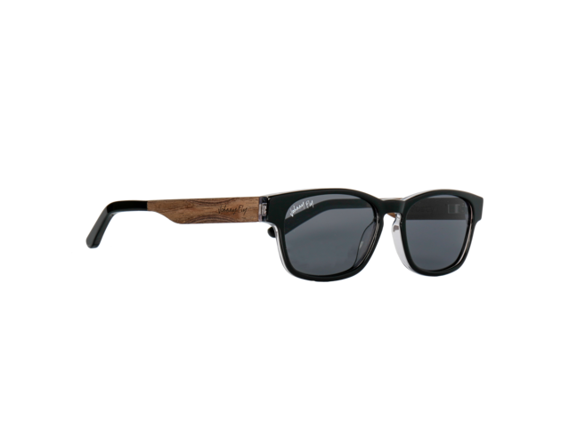 7Forty7 Sunglasses Black Crystal / Smoke Polarized