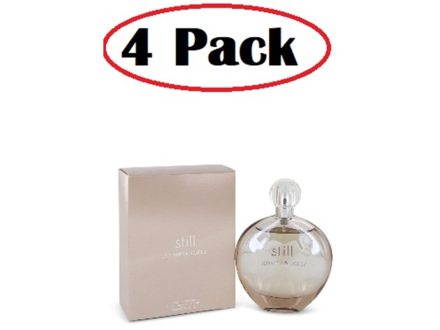 4 Pack of Still by Jennifer Lopez Eau De Parfum Spray 3.3 oz