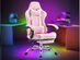 Dragon X2 Gaming Chair with Lumbar Support & Foot Rest (Pink)