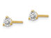 1/4 Carat (ctw VS2-Si1, D-E-F) Lab Grown Diamond Solitaire Stud Earrings in 14K Yellow Gold