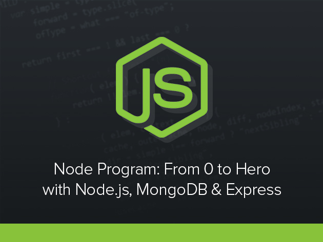 'Node Program: From 0 to Hero with Node.js, MongoDB & Express' Course