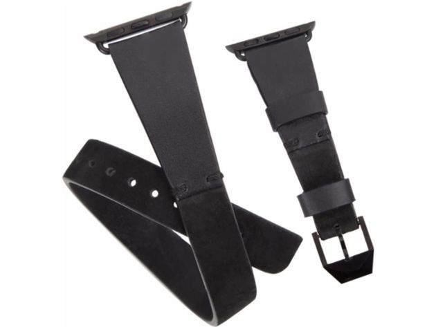 Case-Mate CM034528 Rebecca Minkoff Double Wrap Band for Apple 1.5-inch Watch Strap, Black (New Open Box)
