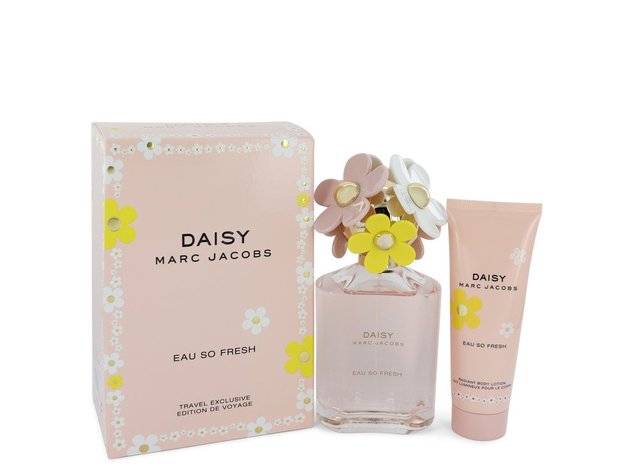 Daisy Eau So Fresh by Marc Jacobs Gift Set -- 4.2 oz Eau De Toilette Spray + 2.5 oz Body Lotion