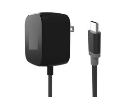Wall/Travel with Type USB-C for Motorola E4, Moto X/G, and Android Phones-Black