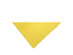 Pack of 7 Triangle Cotton Bandanas - Solid Colors and Polyester - 30 in x 19 in x 19 in - Yellow