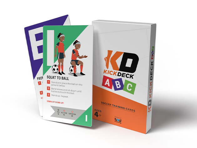 KickDeck ABC Soccer Training Cards for Kids