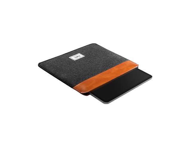 Laptop Sleeve For 13-inch /14-inch /16- inch MacBook Air/Pro With Felt & PU Leather 16 inch
