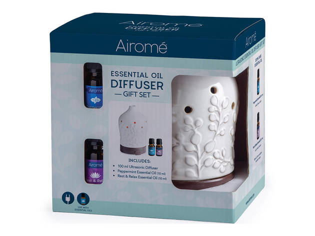 Airome GFT005 Willow Diffuser + 2 Essential Oil Gift Set