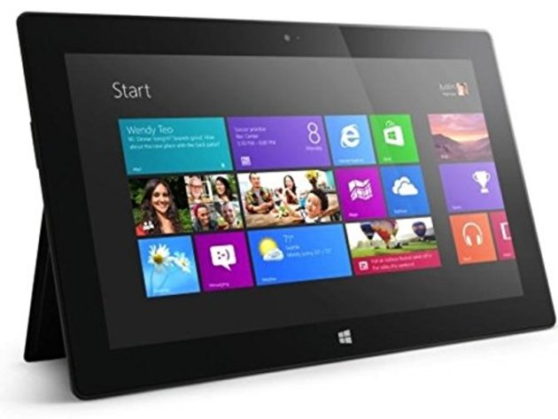 Microsoft Surface 9JR-00002 Tablet Computer,  , 2GB DDR3 RAM, 64GB SSD Hard Drive, , 10" Screen (Renewed)