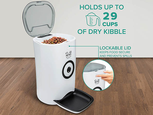 Arf Pets Smart Automated Pet Feeder with Video Camera