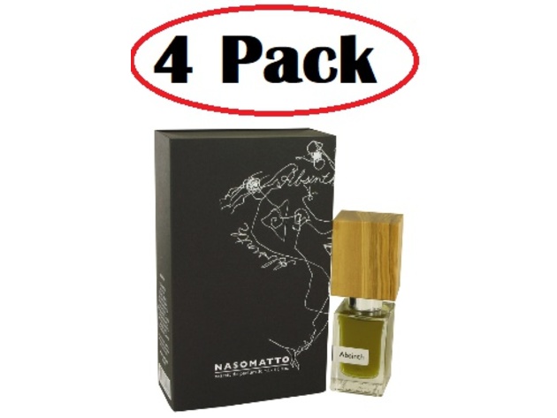 4 Pack of Nasomatto Absinth by Nasomatto Extrait De Parfum (Pure Perfume) 1 oz