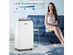 Costway 1,2000 BTU Portable Air Conditioner Multifunctional Air Cooler w/ Remote - White