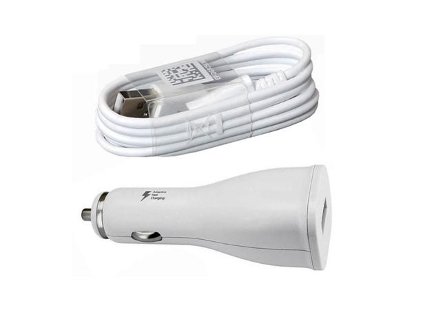 Micro USB 2.0 Amp Car/Vehicle/RV/Boat for Galaxy S2, S3, S4 & Devices from LG, HTC, Huawei & Motorola-White
