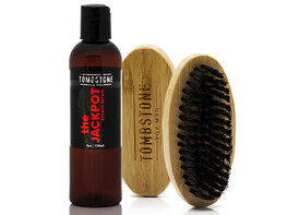 The Jackpot Vegan Keratinocyte Hair Growth Serum & The Beard Brush Set