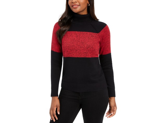 Karen Scott Women's Petite Colorblock 