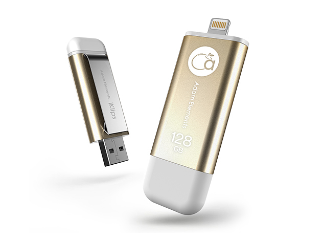 iKlips Dual-Interface Drive (128GB Gold)