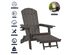 Cal Adirondack Chair Chocolate