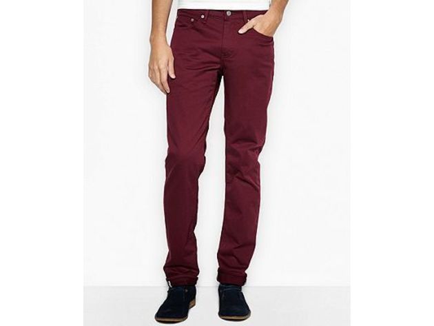 Levi's Men's 511 Slim Fit Commuter Jeans Red Size 36X30