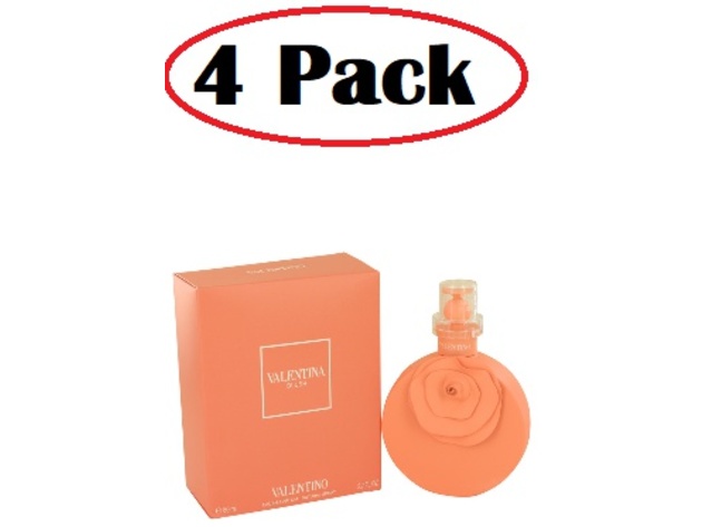 4 Pack of Valentina Blush by Valentino Eau De Parfum Spray 2.7 oz