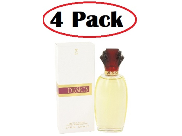4 Pack of DESIGN by Paul Sebastian Fine Parfum Spray 3.4 oz