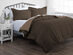 Down Alternative Reversible Comforter Set (Taupe & Chocolate | King) 