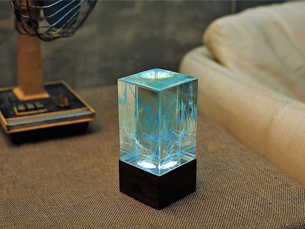 Block Resin Lamp (Ice)