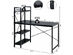 Costway 47.5" Computer Desk Writing Desk Study Table Workstation With 4-Tier Shelves Black