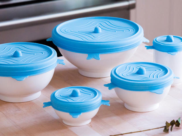 UniLid: One Lid Fits All 5-Piece Set (Blue Topaz)
