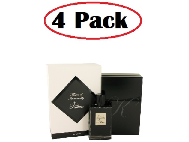 4 Pack of Flower of Immortality by Kilian Eau De Parfum Refillable Spray 1.7 oz