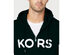 Michael Kors Men's Logo Fleece Full-Zip Hoodie Charcoal Size Small