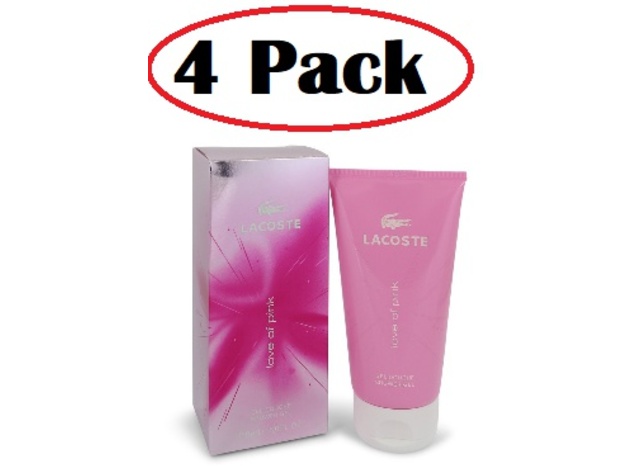 4 Pack Love of Pink by Lacoste Shower 5 oz |