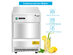 Costway Commercial Automatic Ice Maker Machine 70lbs/24h Stainless Steel Freestanding