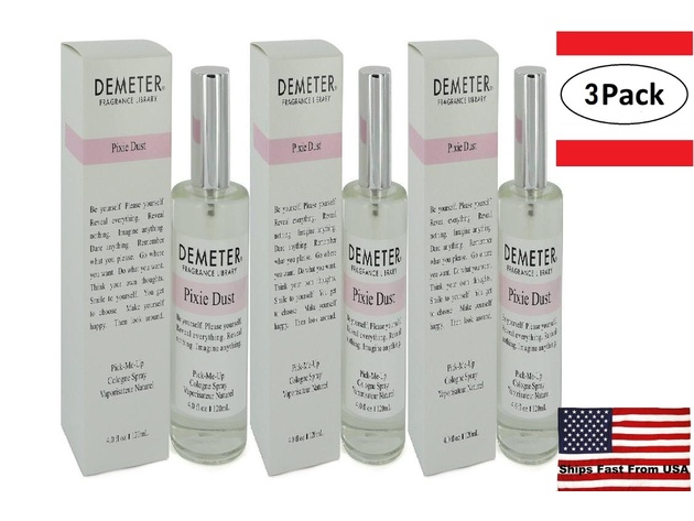 3 Pack Demeter Pixie Dust by Demeter Cologne Spray 4 oz for Women