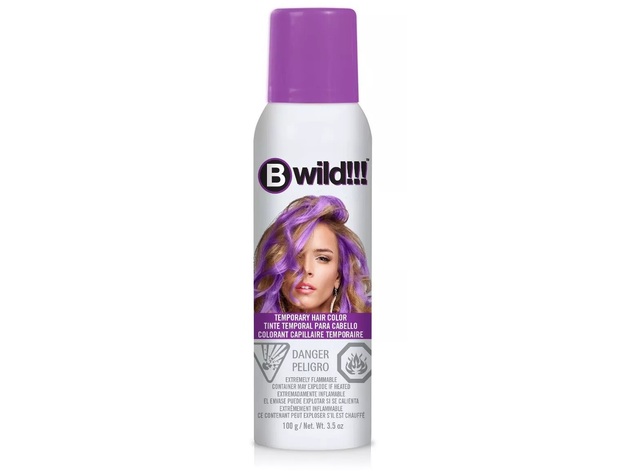 Jerome Russell B Wild Temporary Hair Color Spray for All Hair Types, 3.5 Ounces, Purple