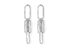 Silver Vintage Link Dangle Earrings