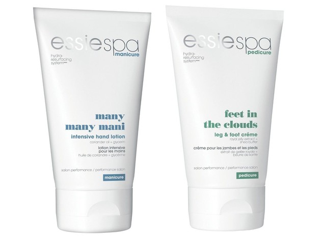Essie Spa The Mani Pedi Makeover 2 Piece Gift Set, Intensive Hand Lotion and Leg and Foot Cream, 4 Ounces Each