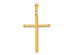 14K Yellow Gold Cross Pendant Necklace with Chain